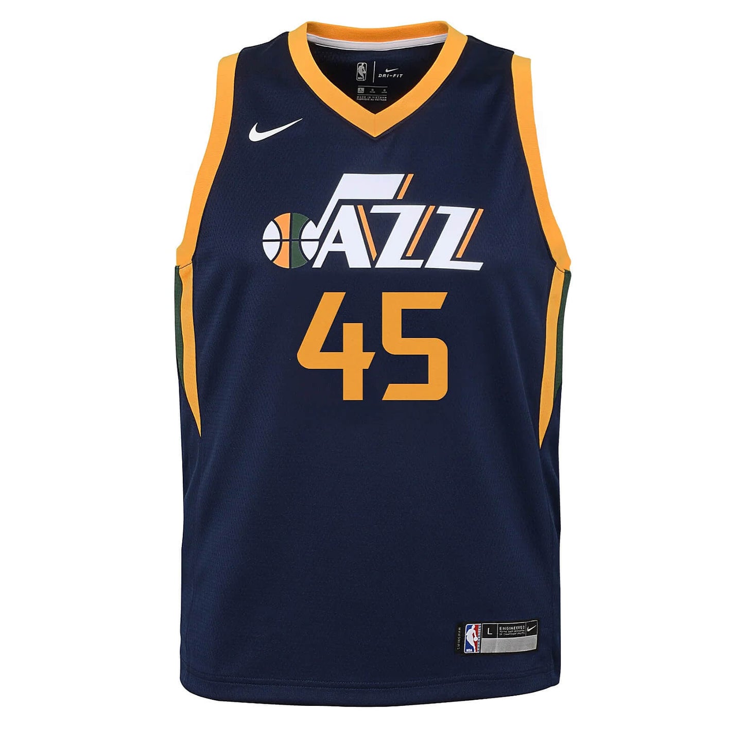 Detský basketbalový dres Nike NBA Swingman Icon Jersey Player Utah Jazz Donovan Mitchell tmavomodrý