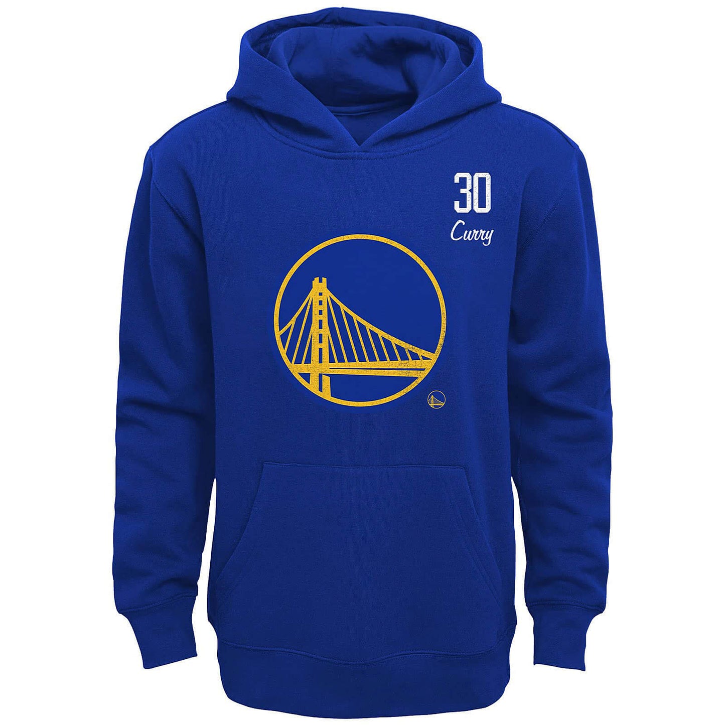 Mikina s kapucňou Outer Stuff NBA Distressed Player Hood Golden State Warriors Stephen Curry modrá