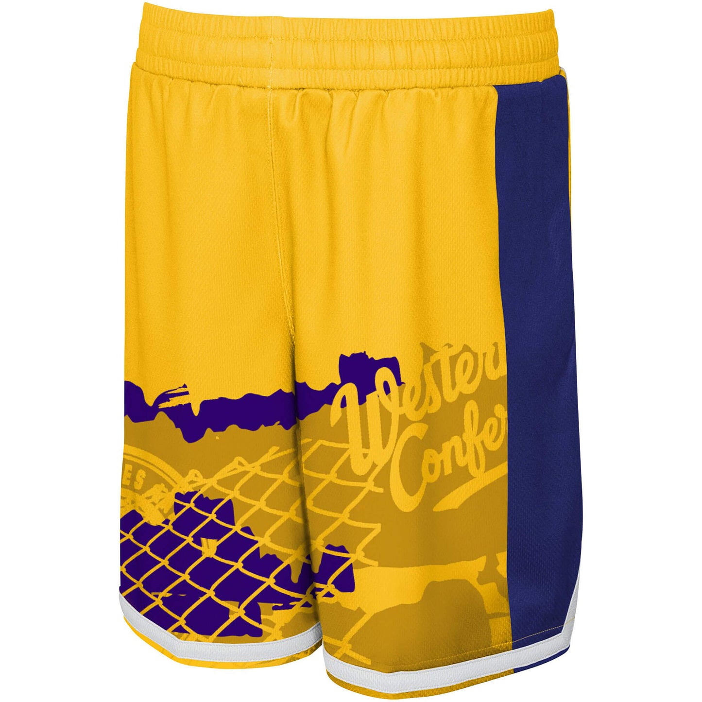 OUTER STUFF NBA FADE AWAY BALLER SHORT LOS ANGELES LAKERS Yellow