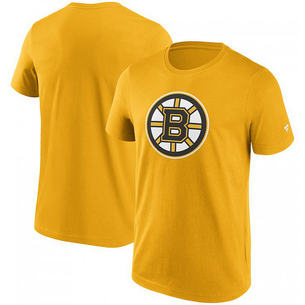 Fanatics NHL Primary Logo Graphic T-Shirt Boston Bruins Yellow Gold