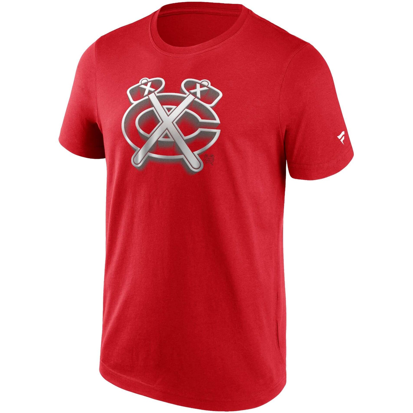 Fanatics NHL Chrome Graphic T-Shirt Chicago Blackhawks Athletic Red