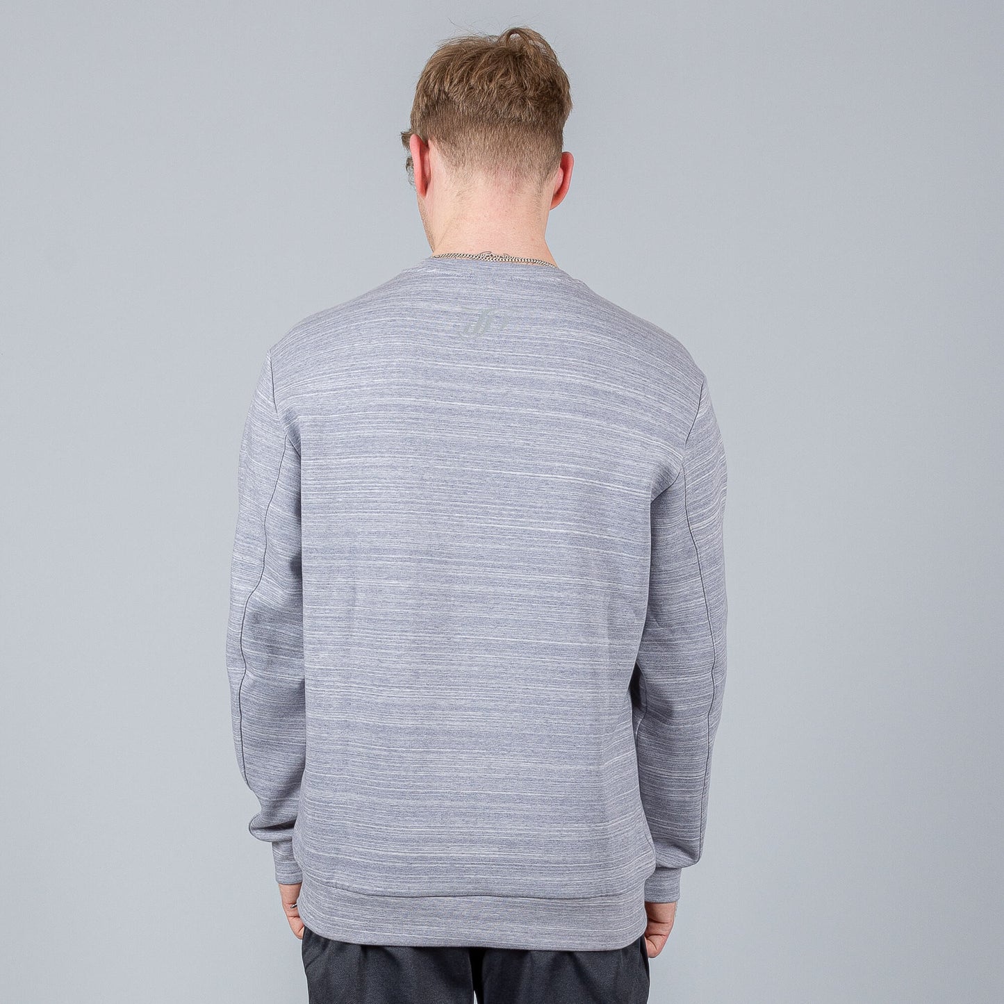 PEAK Round Neck Sweater Mid.Melange Grey