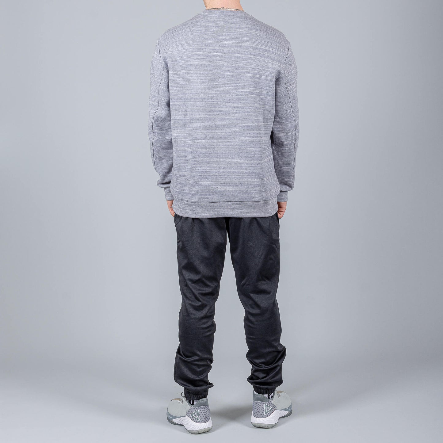 PEAK Round Neck Sweater Mid.Melange Grey