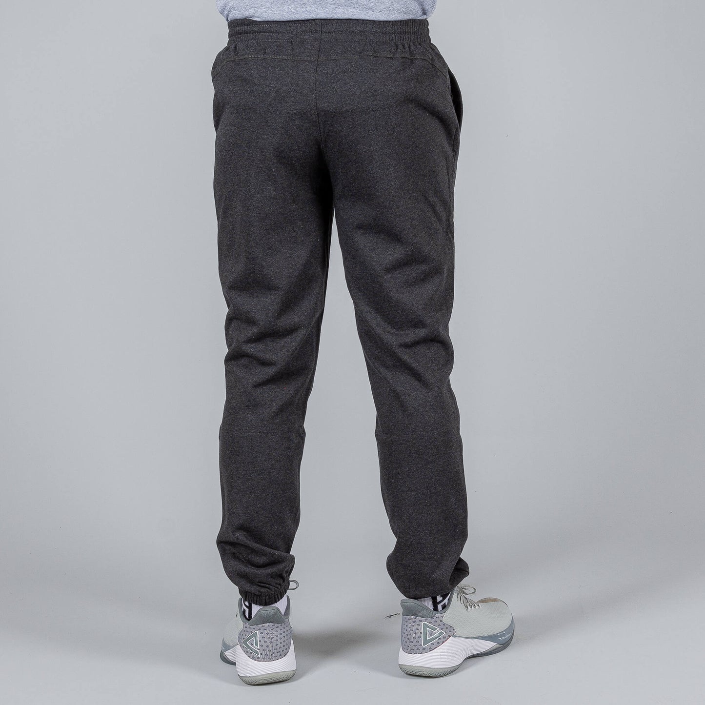 Tepláky PEAK KNITTED PANTS DK.MELANGE GREY tmavošedé