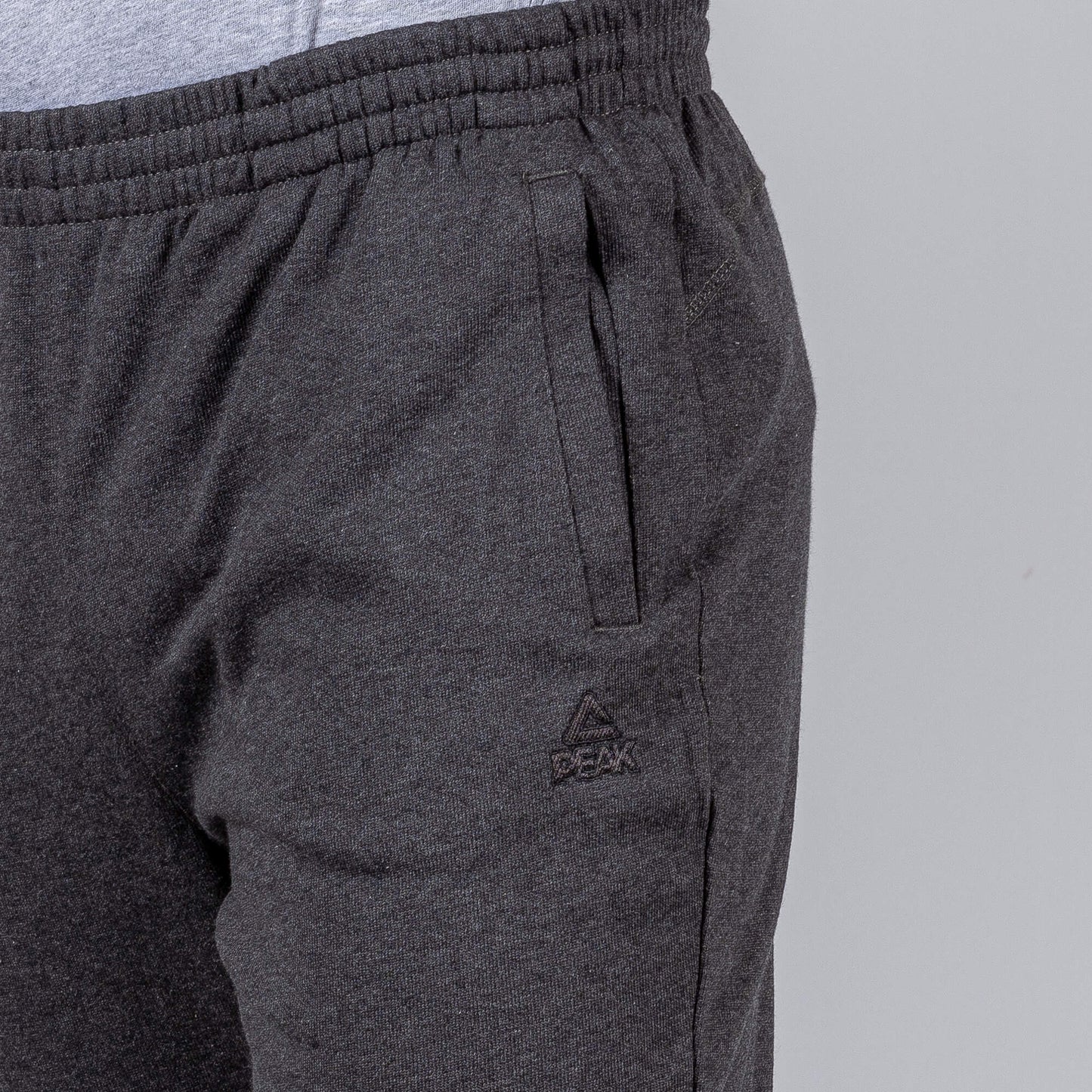 Tepláky PEAK KNITTED PANTS DK.MELANGE GREY tmavošedé