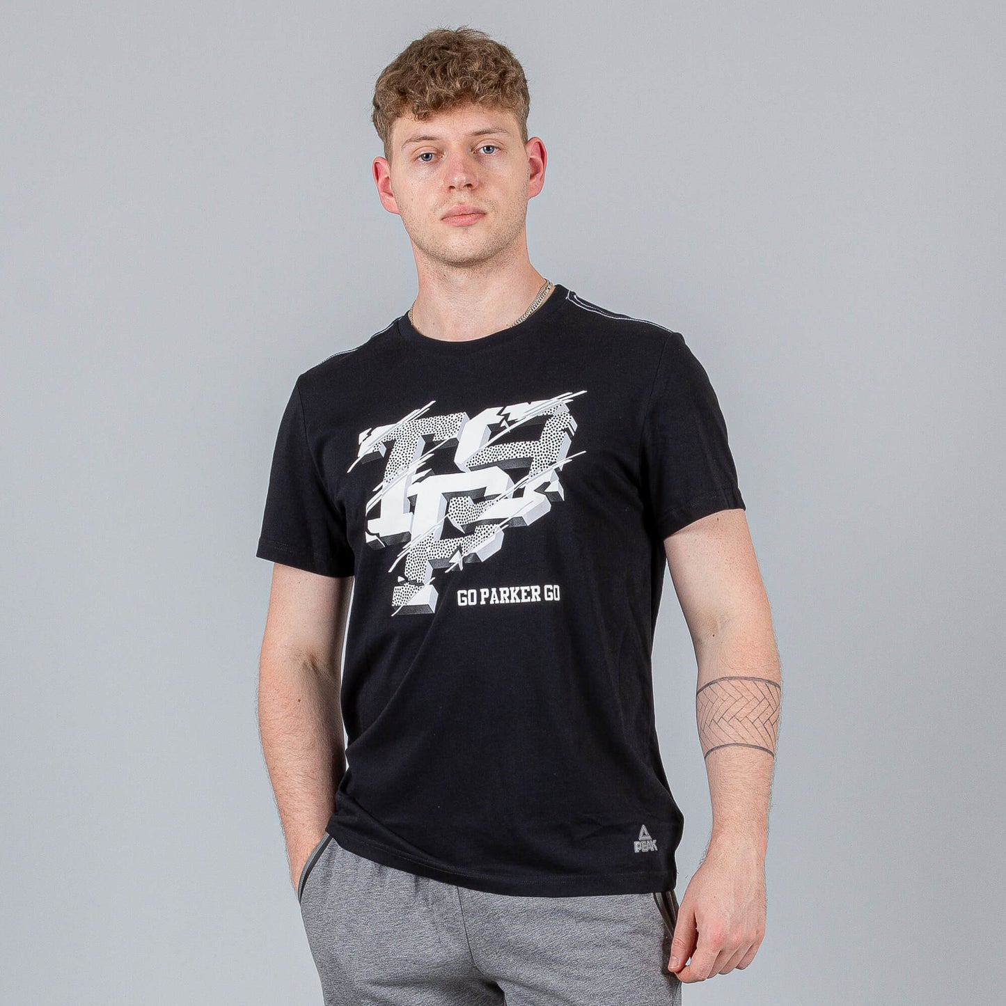 Peak Tony Parker TP9 Round Neck T-Shirt Black