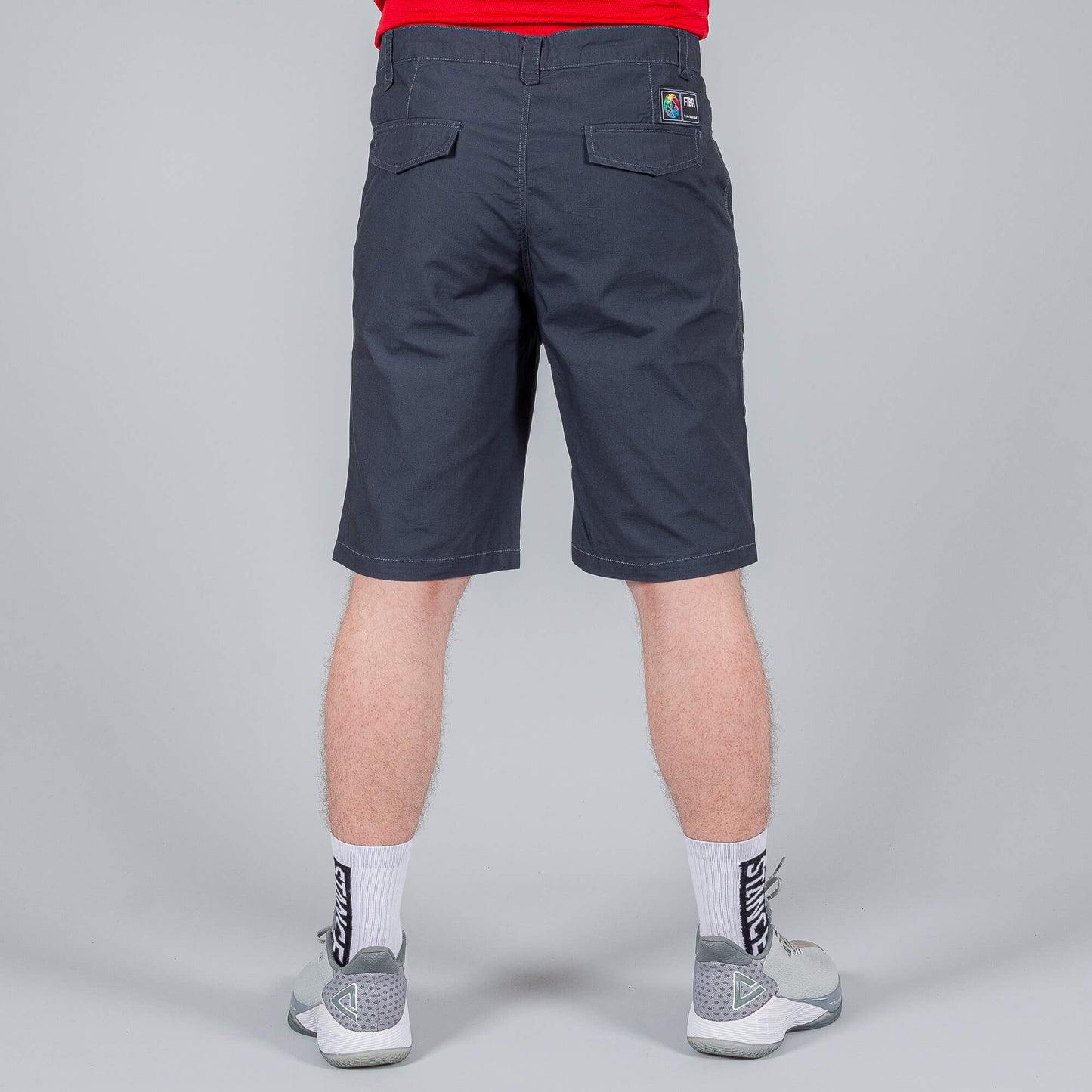 Bavlnené kraťasy Peak FIBA Cotton Shorts Pant tmavošedé