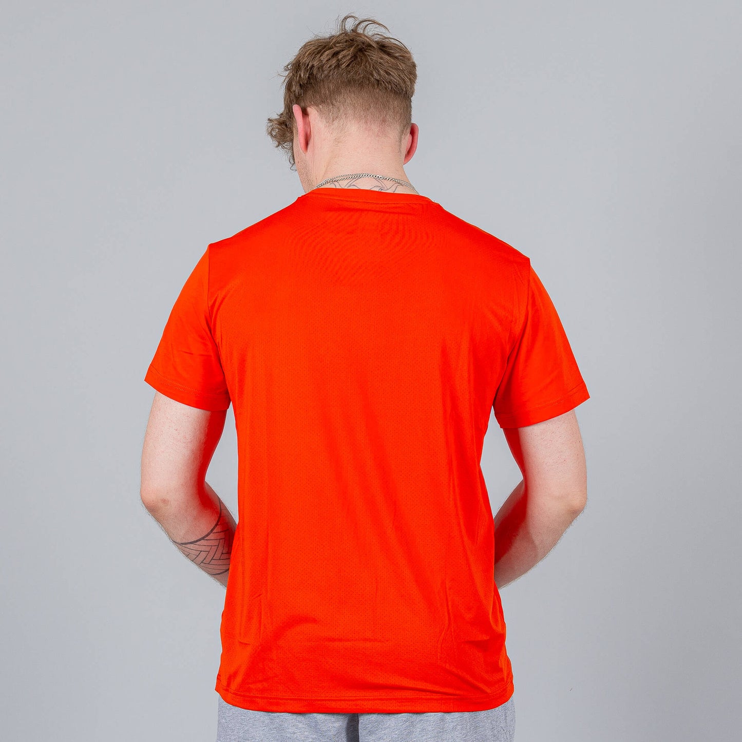 Peak Tony Parker Series Knitted T-Shirt Orange Red