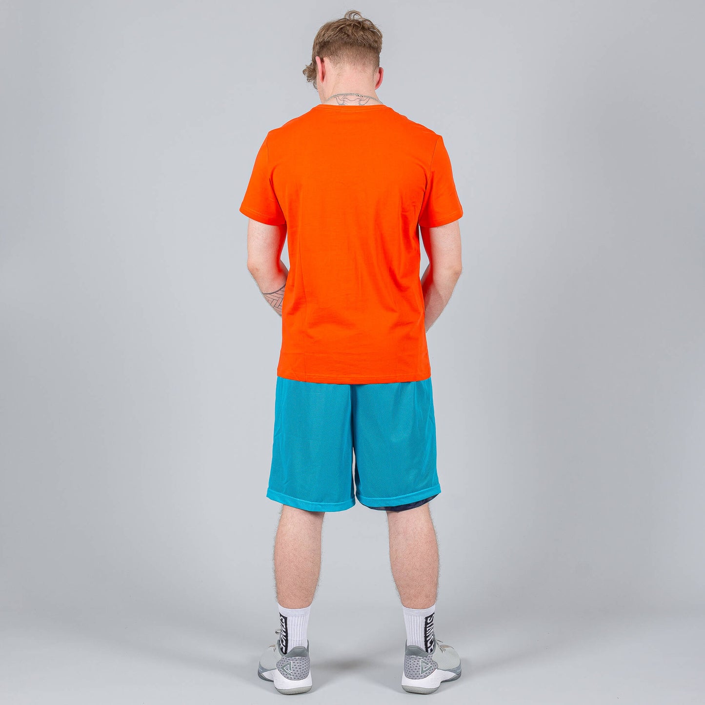 Peak Basketball Round Neck T-Shirt Bright Orange