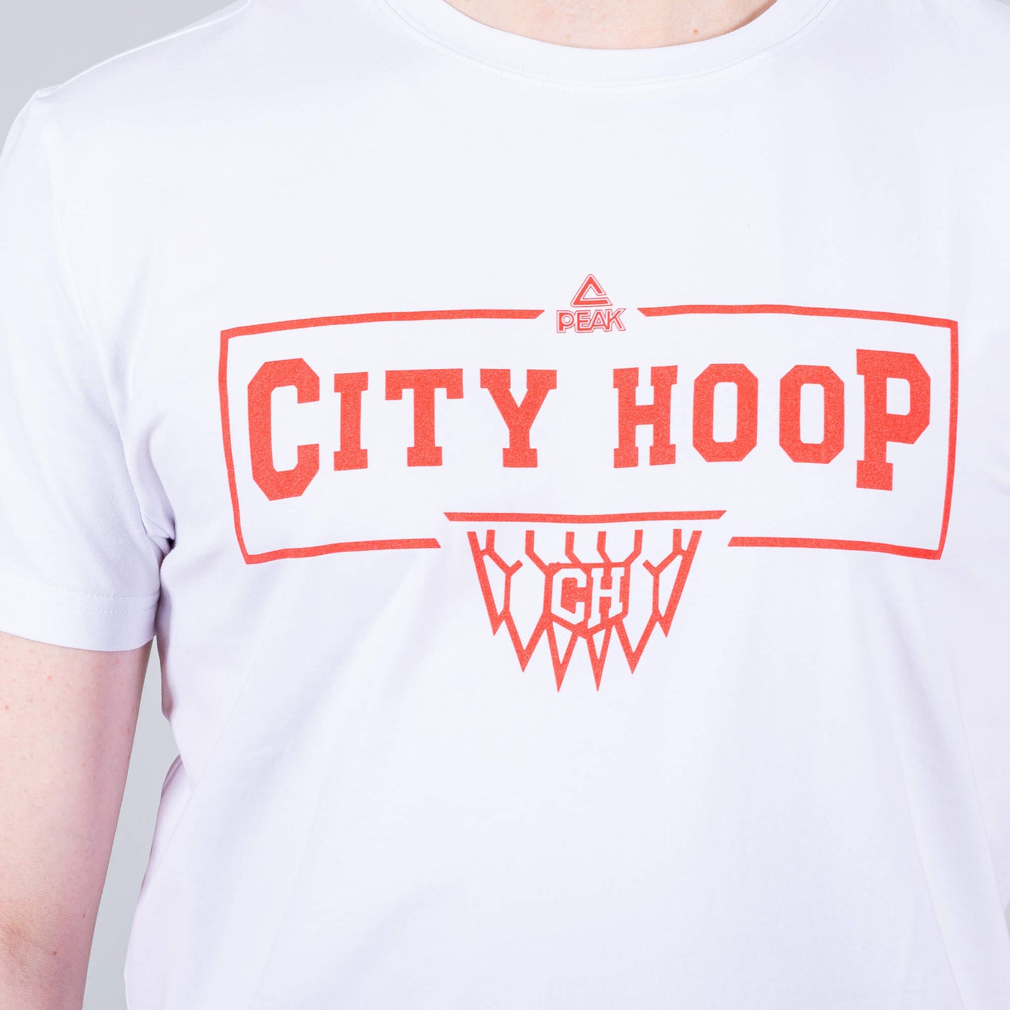 Peak Basketball Series City Hoop T-Shirt White