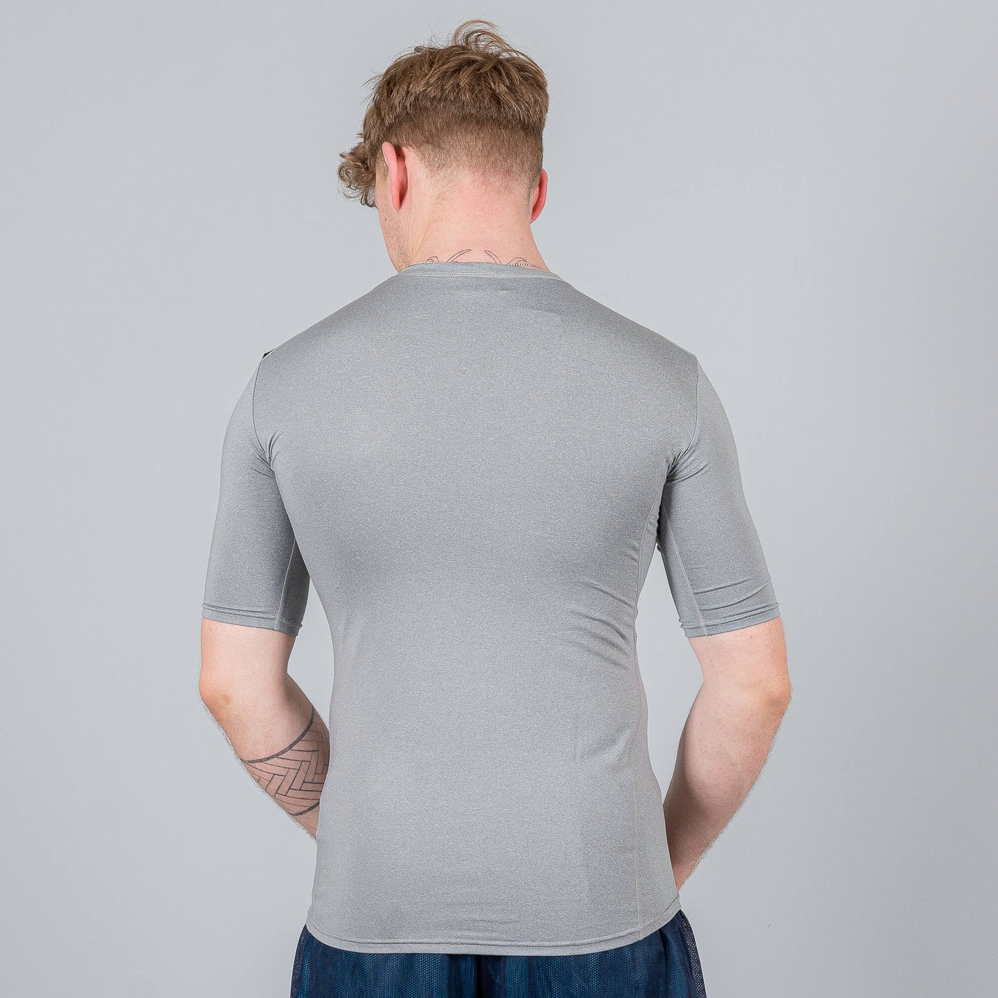 PEAK BASKETBALL TRAINING SERIES ROUND NECK T-SHIRT LT.MELANGE GREY