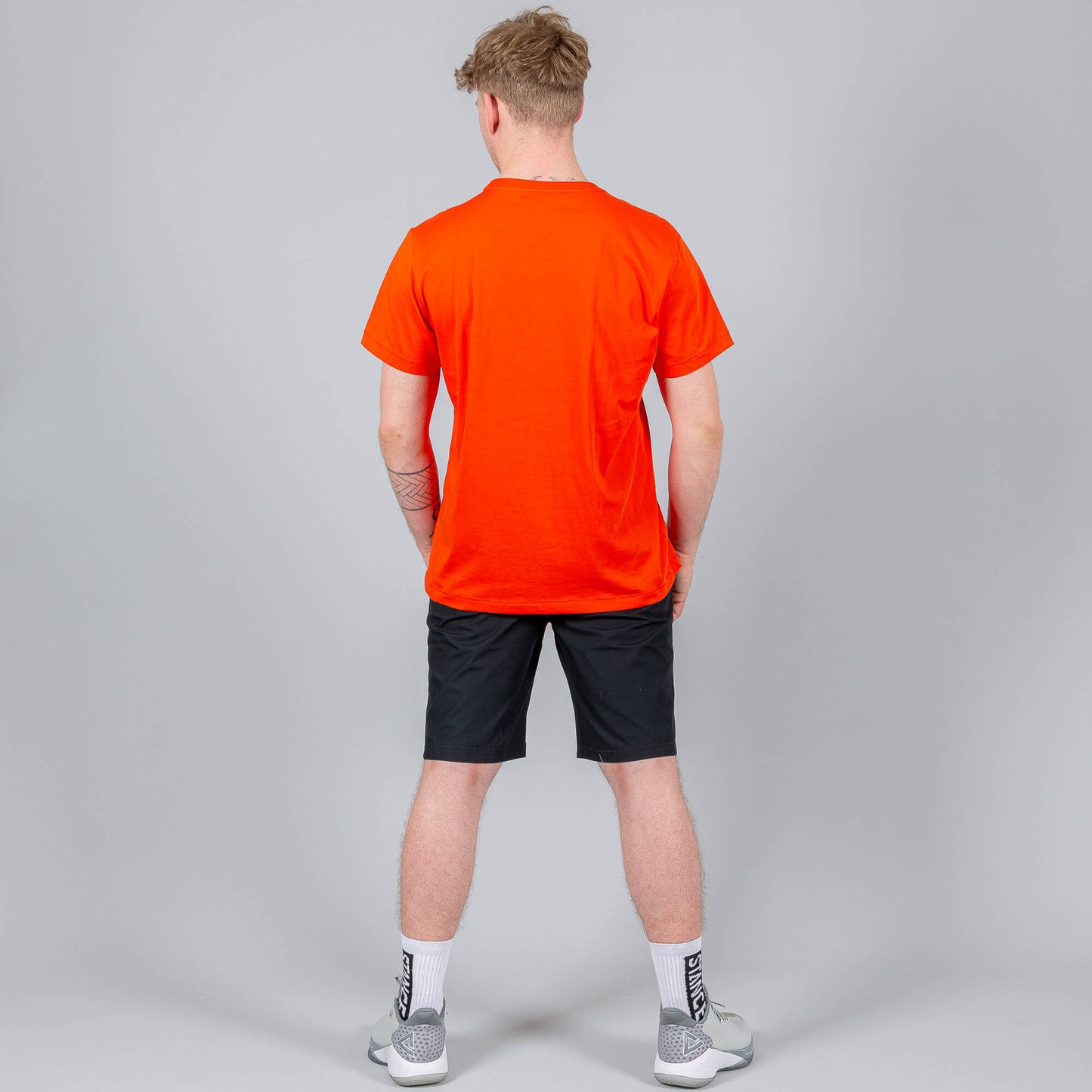 Peak Play For Heart Round Neck T-Shirt Bright Orange