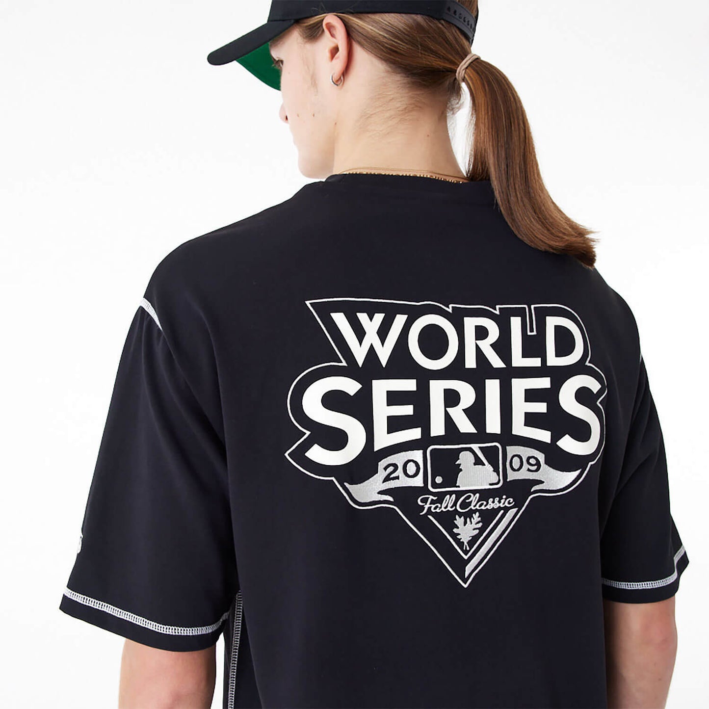 NEW ERA New York Yankees MLB World Series Black Oversized T-Shirt