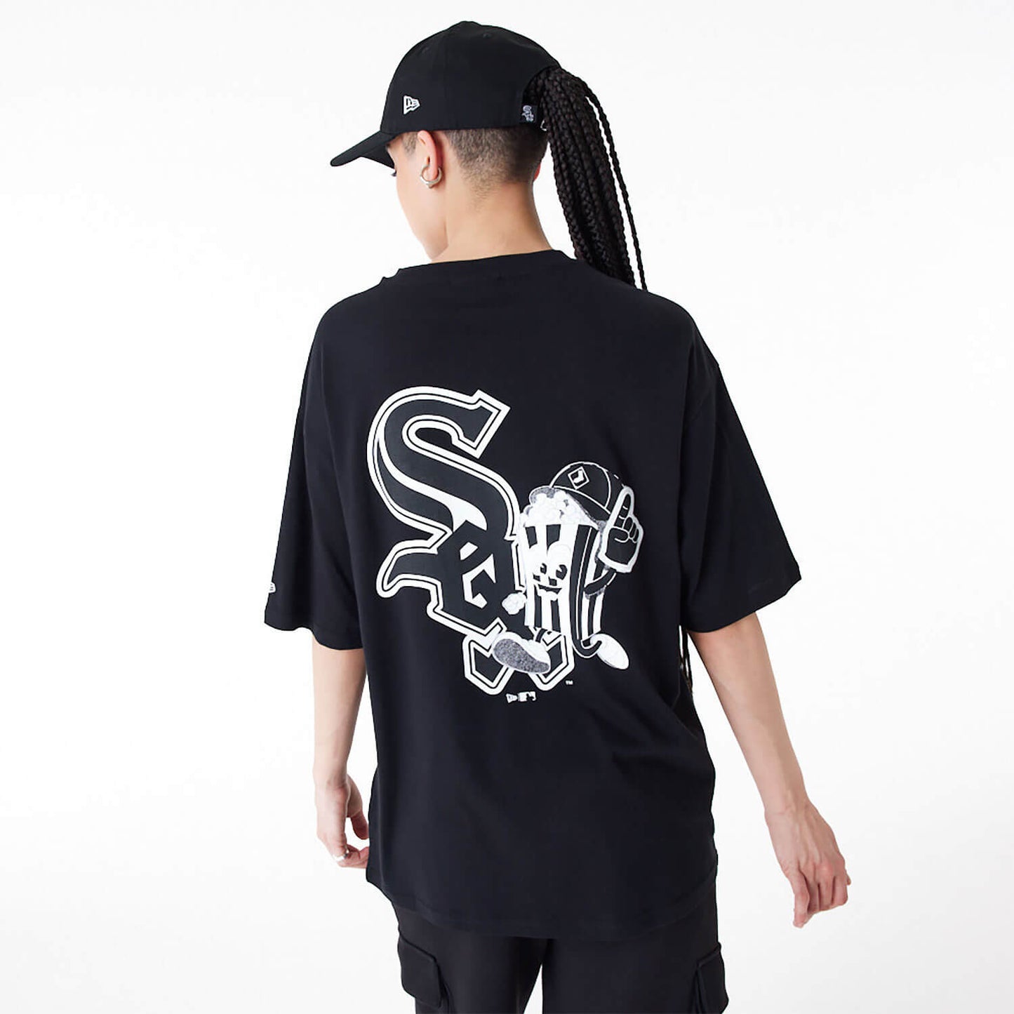 NEW ERA Chicago White Sox MLB Food Graphic Black Oversized T-Shirt