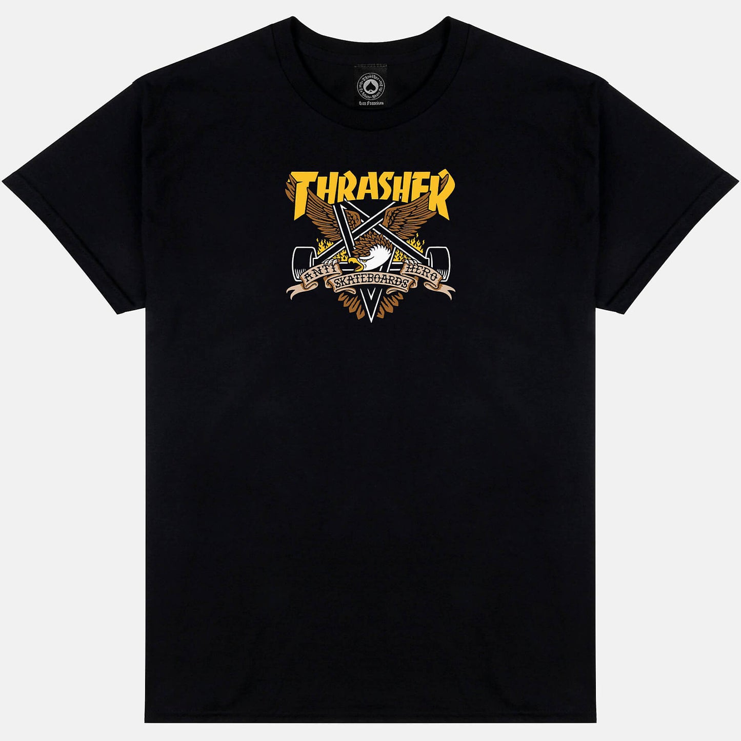 Thrasher X Antihero Eaglegram T-Shirt Black