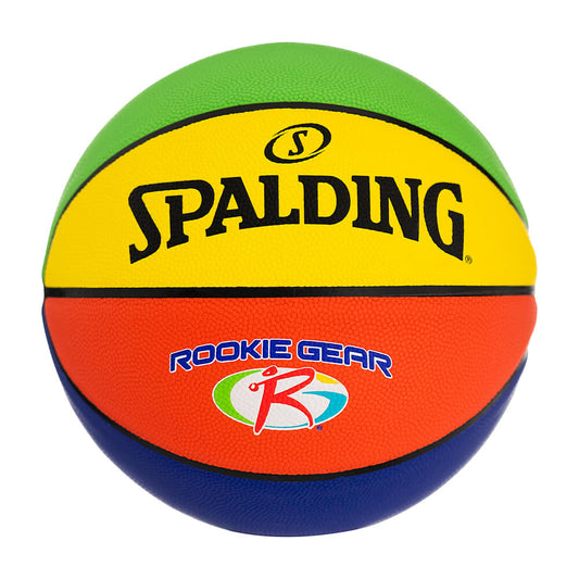 Spalding Rookie Gear Multi Color Rubber Basketball (sz. 4)