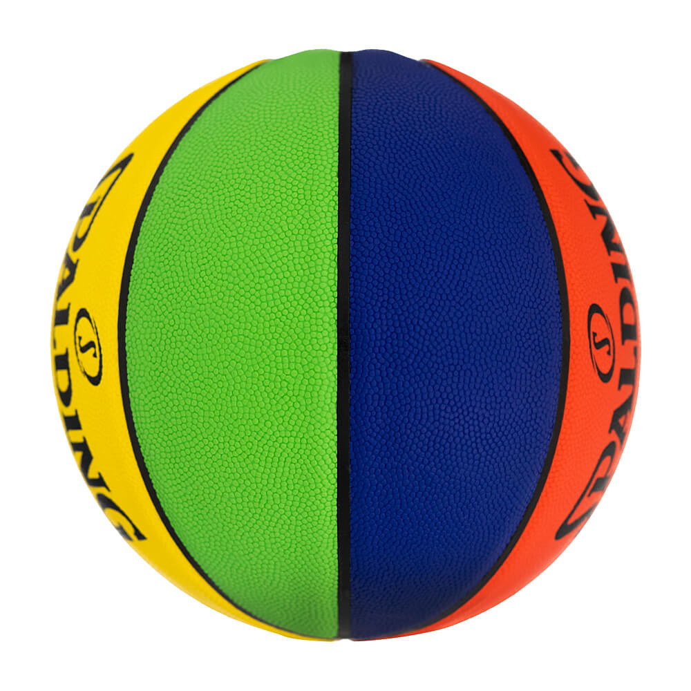 Spalding Rookie Gear Multi Color Rubber Basketball (sz. 4)