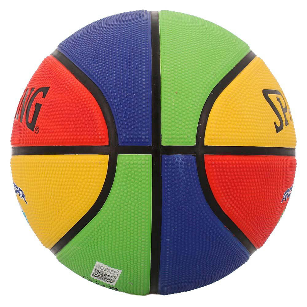 Spalding Rookie Gear Multi Color Rubber Basketball (sz. 4)