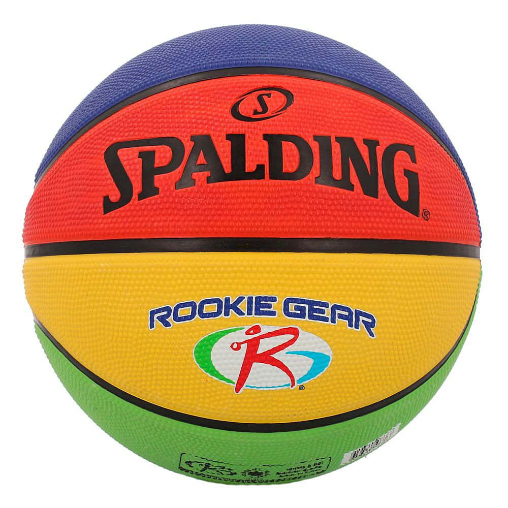 Spalding Rookie Gear Multi Color Rubber Basketball (sz. 4)