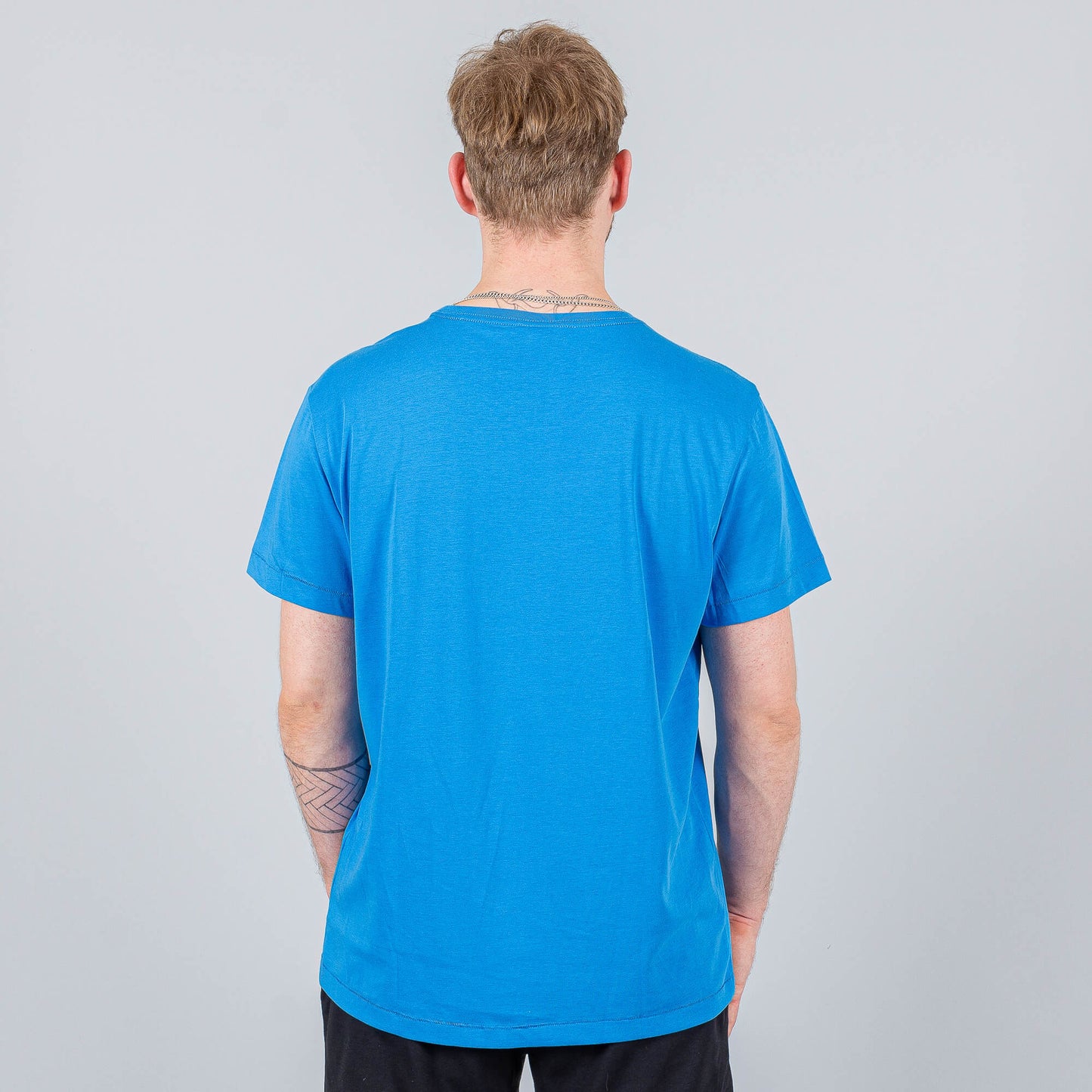 Peak Play For Heart Round Neck T-Shirt Bright Mid.Blue