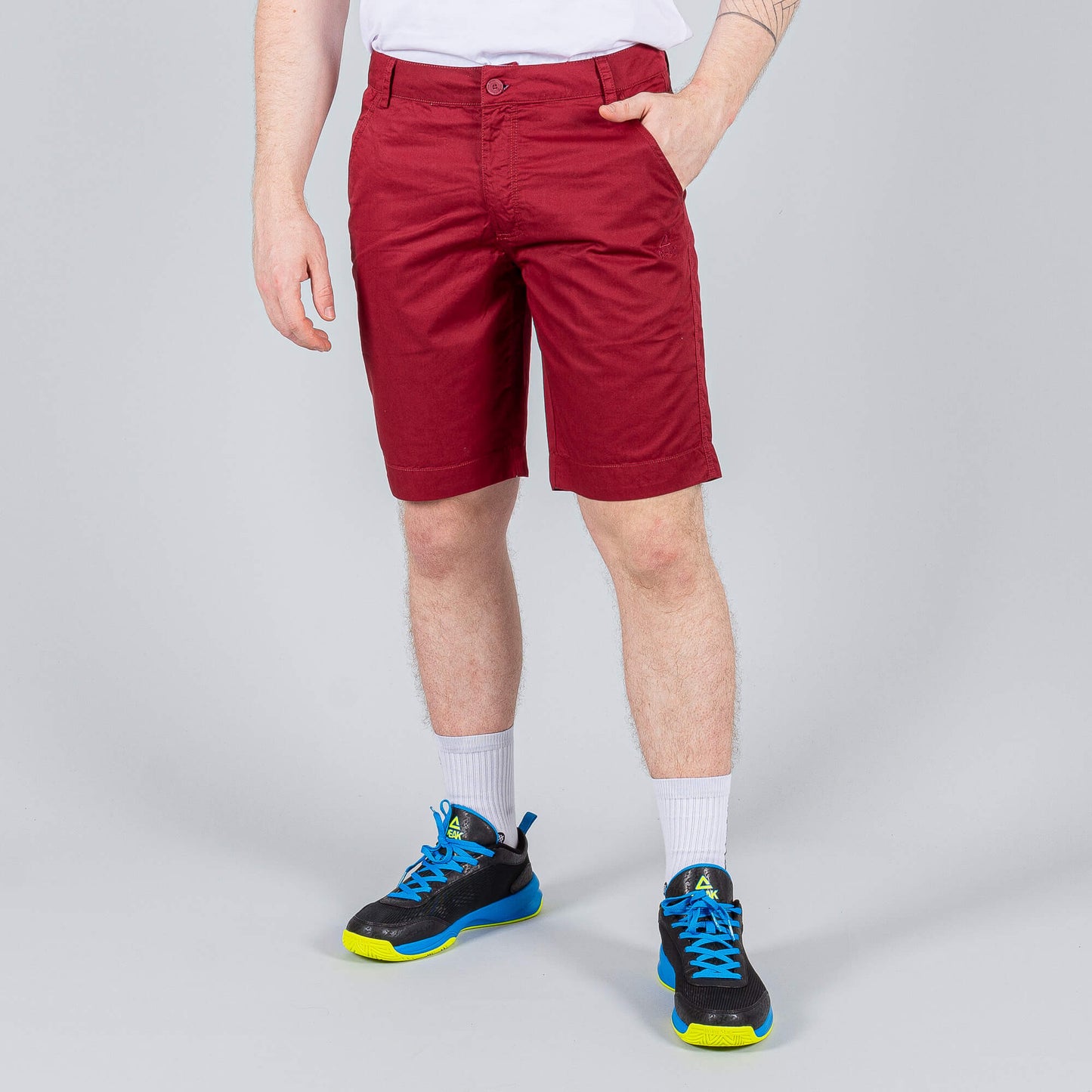 Bavlnené kraťasy Peak Cotton Short Pant bordové