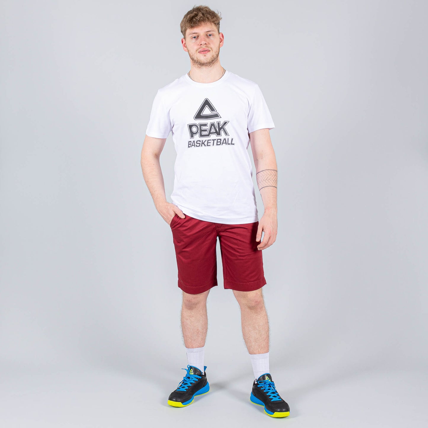 Bavlnené kraťasy Peak Cotton Short Pant bordové