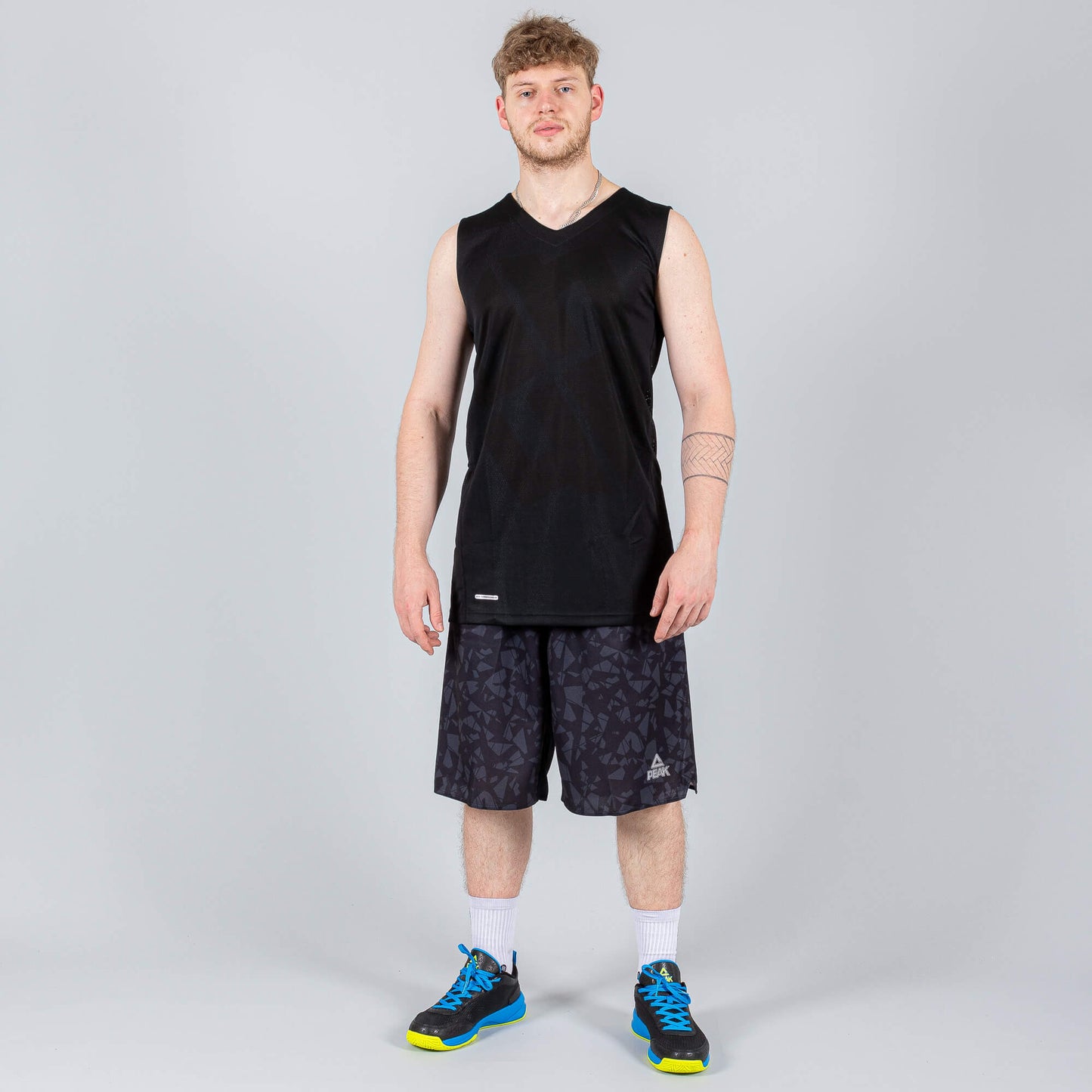 Peak Basketball Shorts Black/Dk.Grey