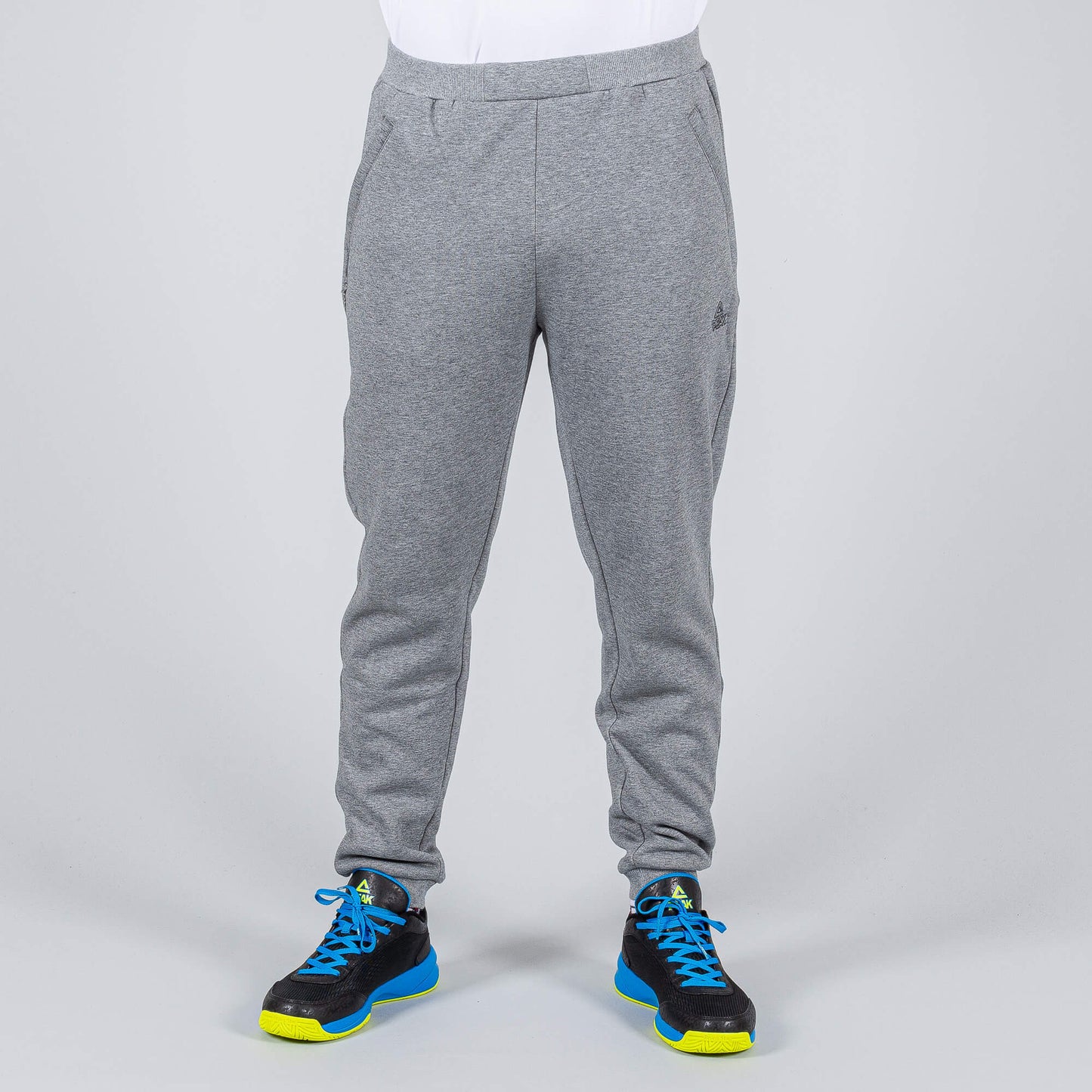 Tepláky Peak Dwight Howard series Knitted Fleece Pants šedé