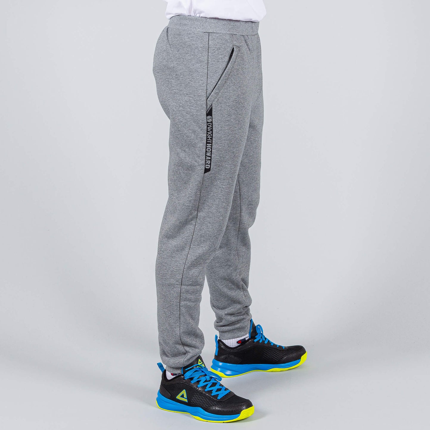 Tepláky Peak Dwight Howard series Knitted Fleece Pants šedé