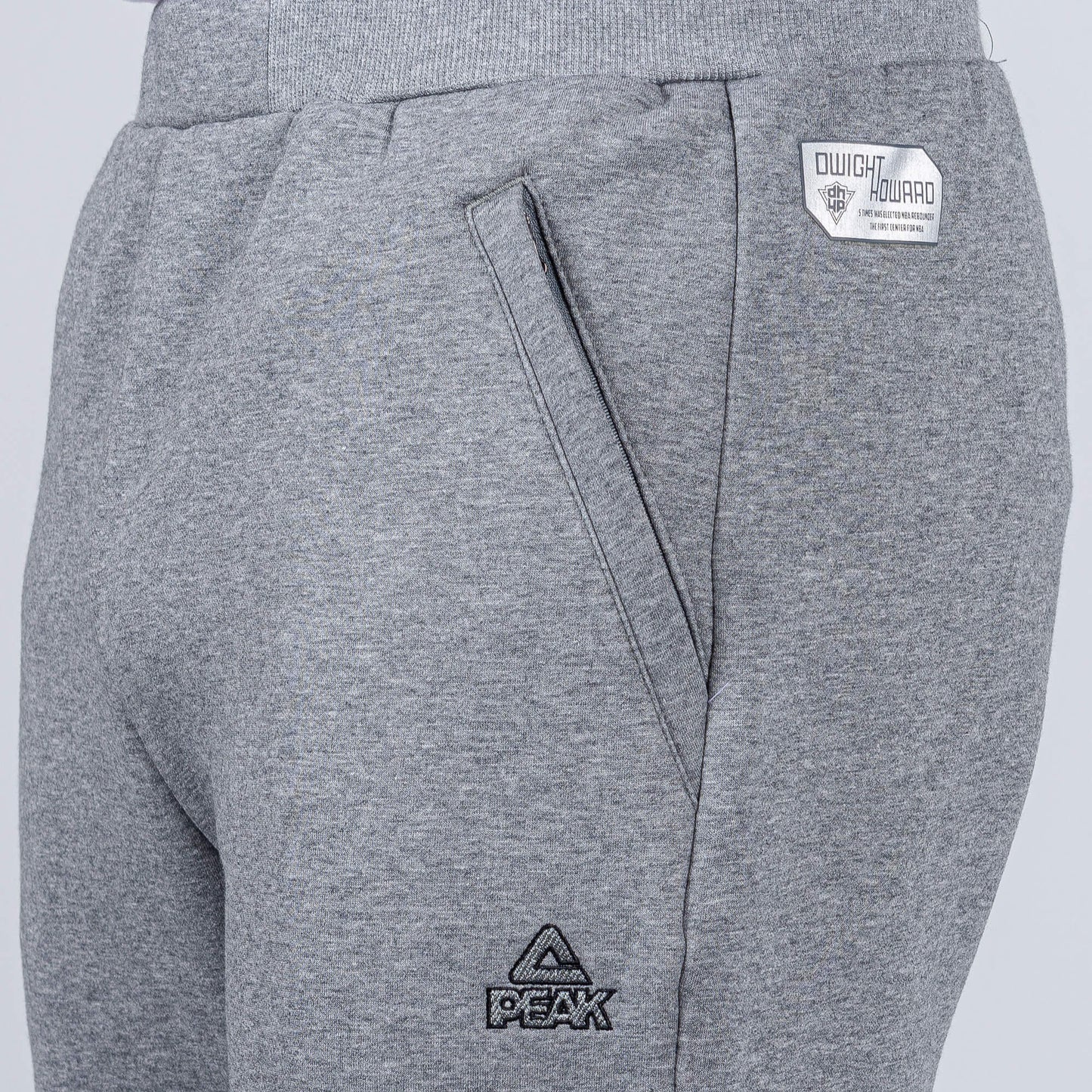 Tepláky Peak Dwight Howard series Knitted Fleece Pants šedé