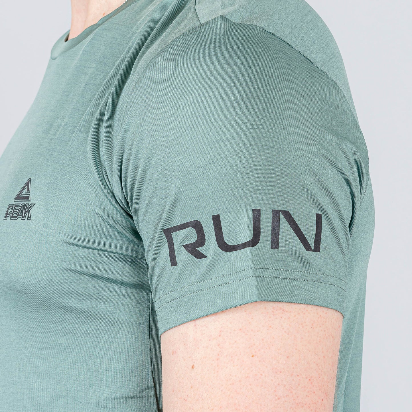 Peak Running Series Knitted T-Shirt Dk.Green Melange