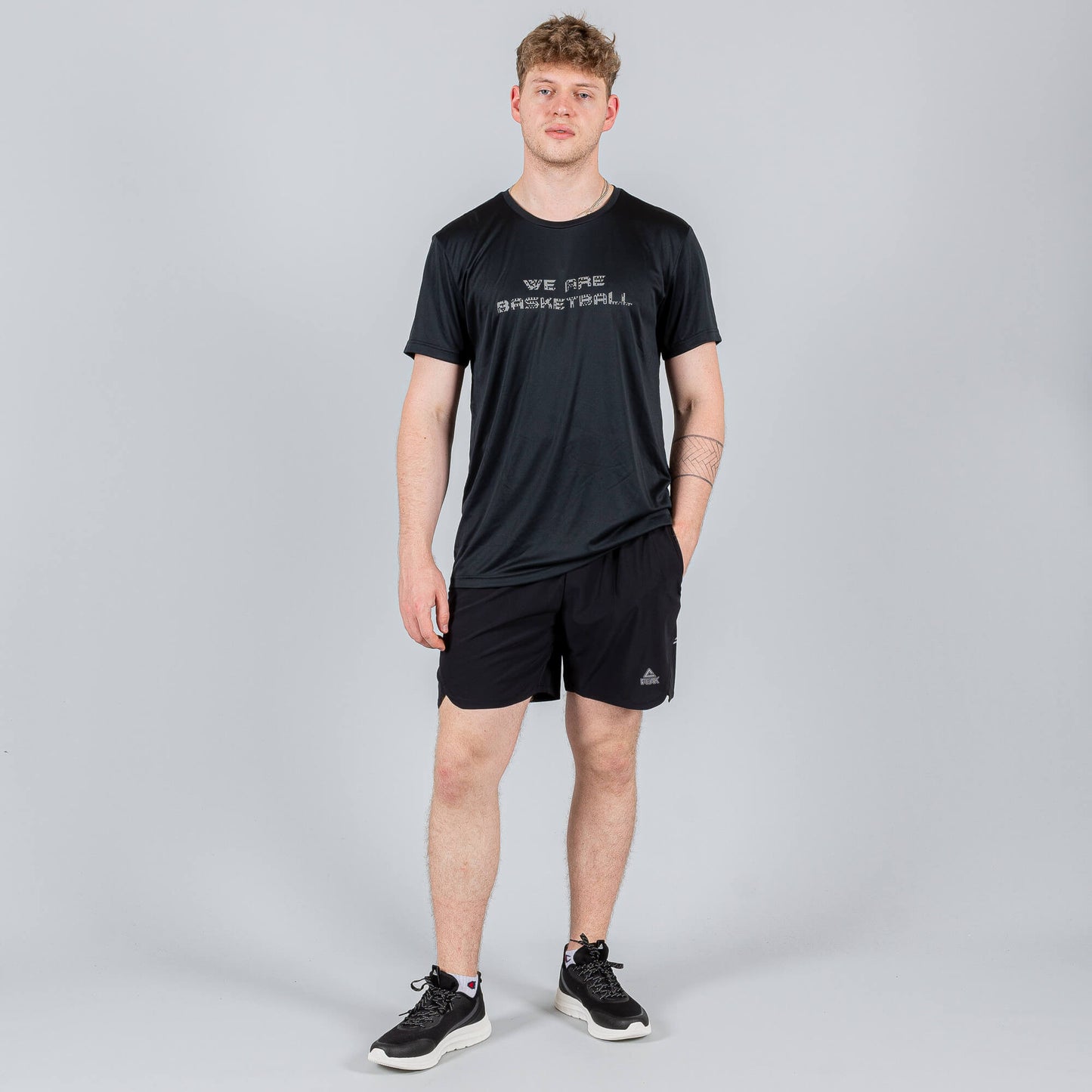 Peak Basketball Trainning T-Shirt Black