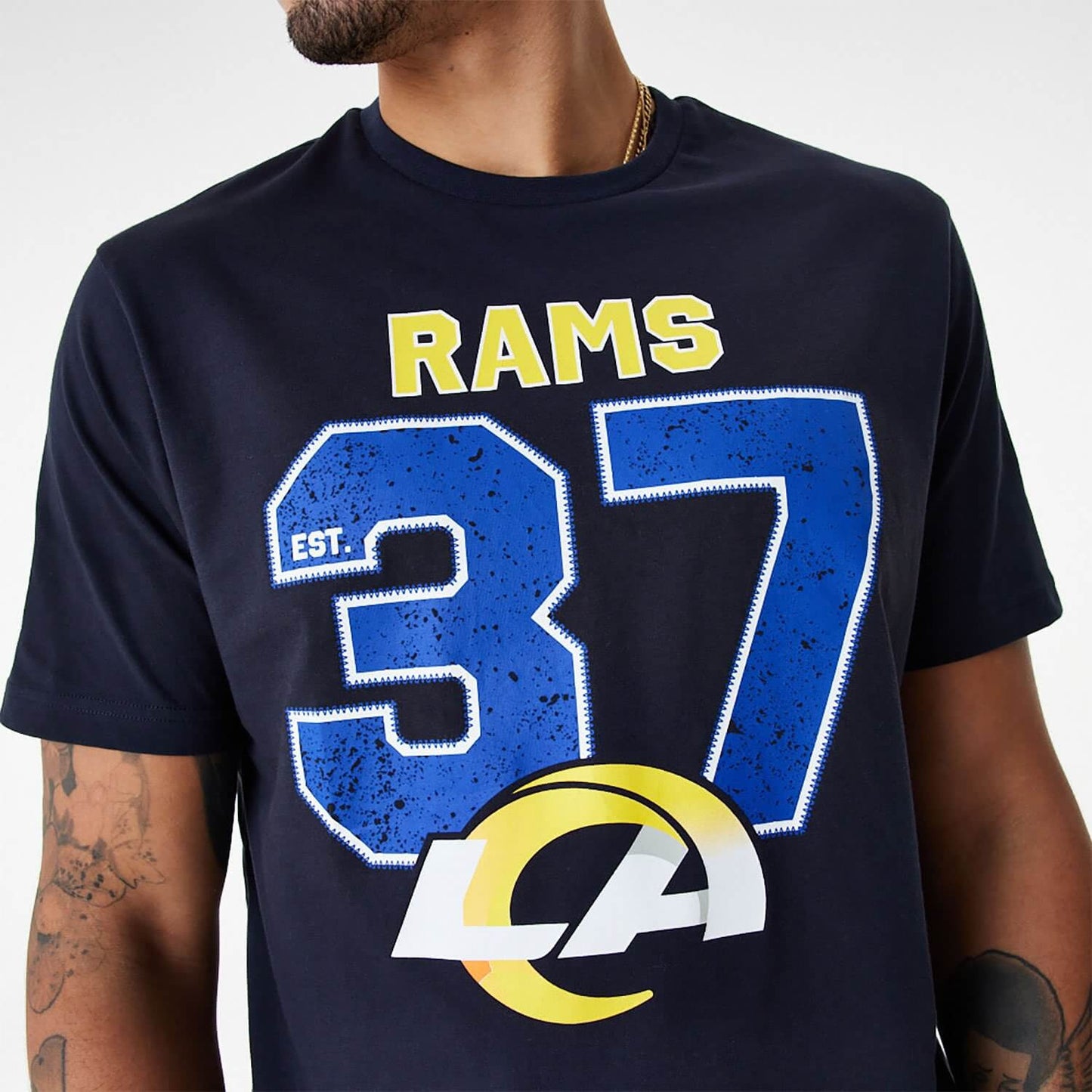 New Era LA Rams NFL Wordmark Navy T-Shirt