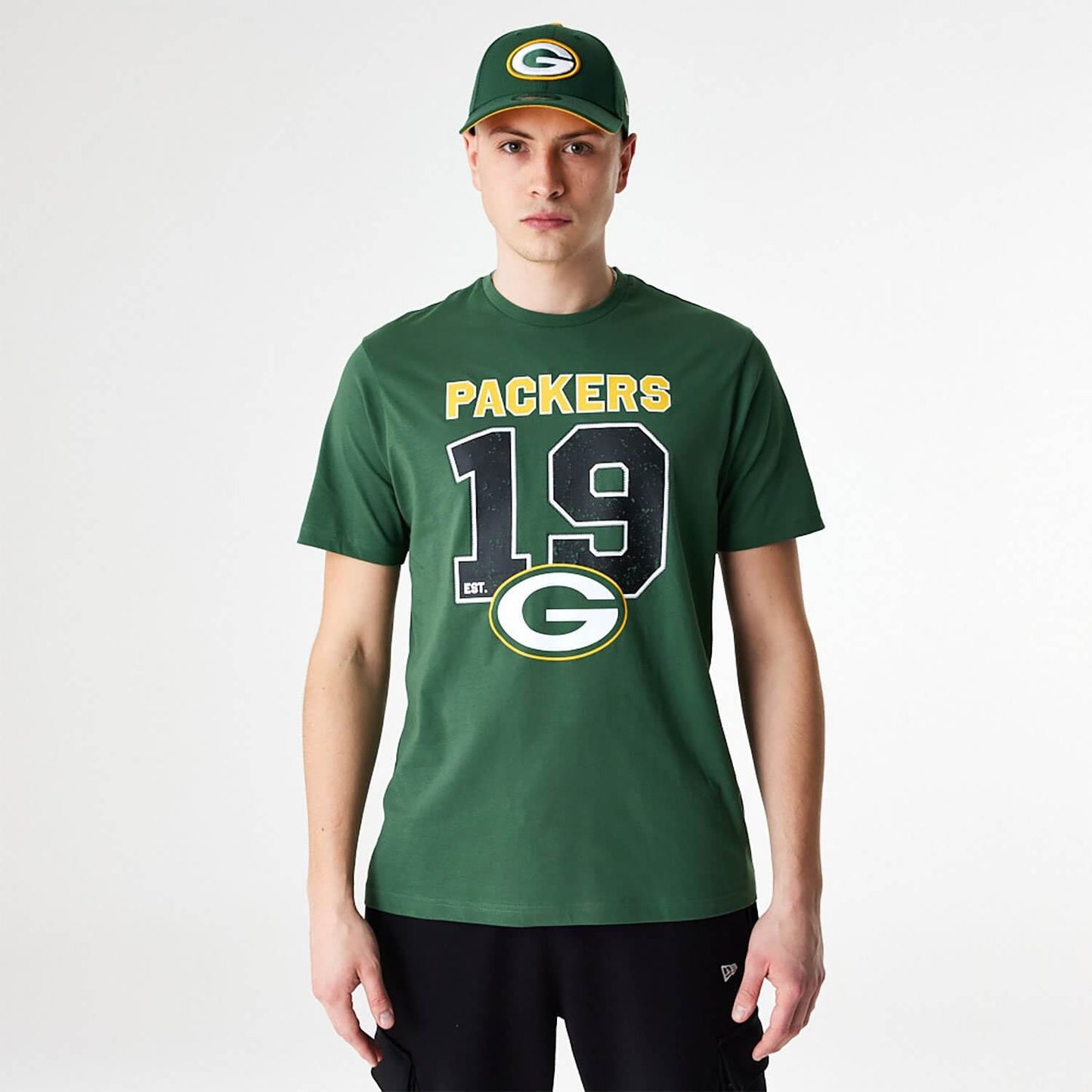 New Era Green Bay Packers NFL Wordmark Green T-Shirt