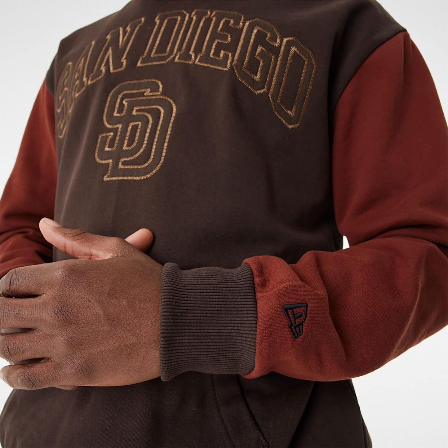 Mikina s kapucňou New Era San Diego Padres MLB Heritage Oversized Hoodie hnedá