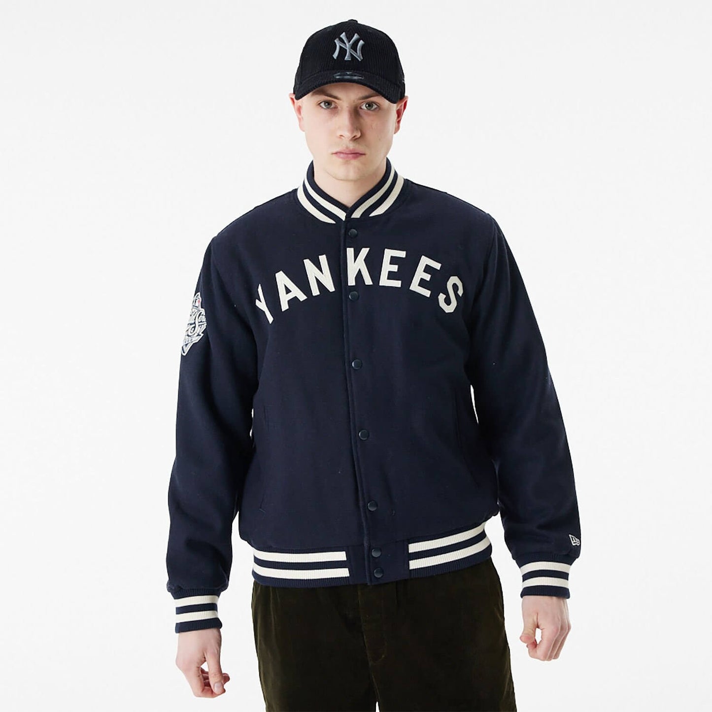 Bunda New Era New York Yankees MLB Varsity Jacket tmavomodrá