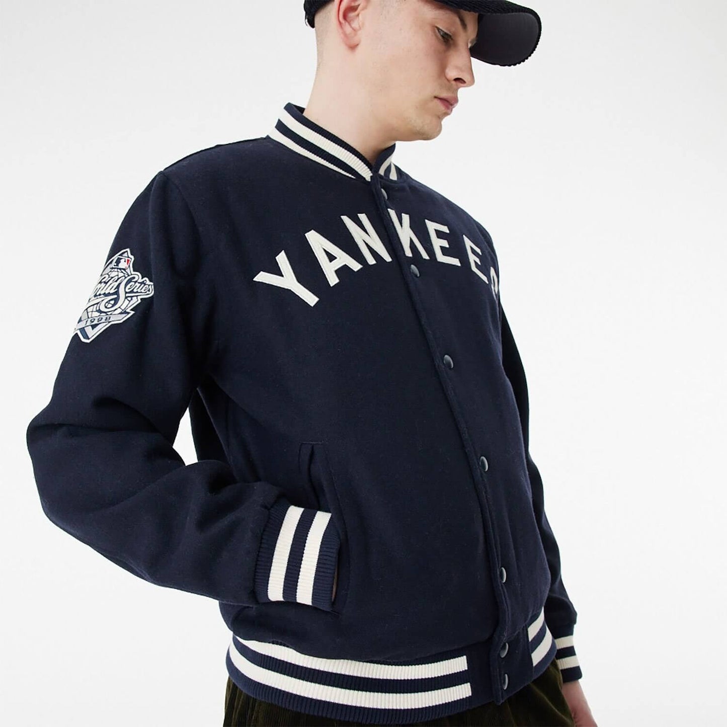 Bunda New Era New York Yankees MLB Varsity Jacket tmavomodrá