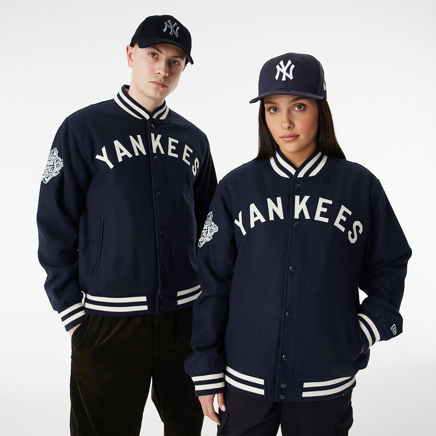 Bunda New Era New York Yankees MLB Varsity Jacket tmavomodrá