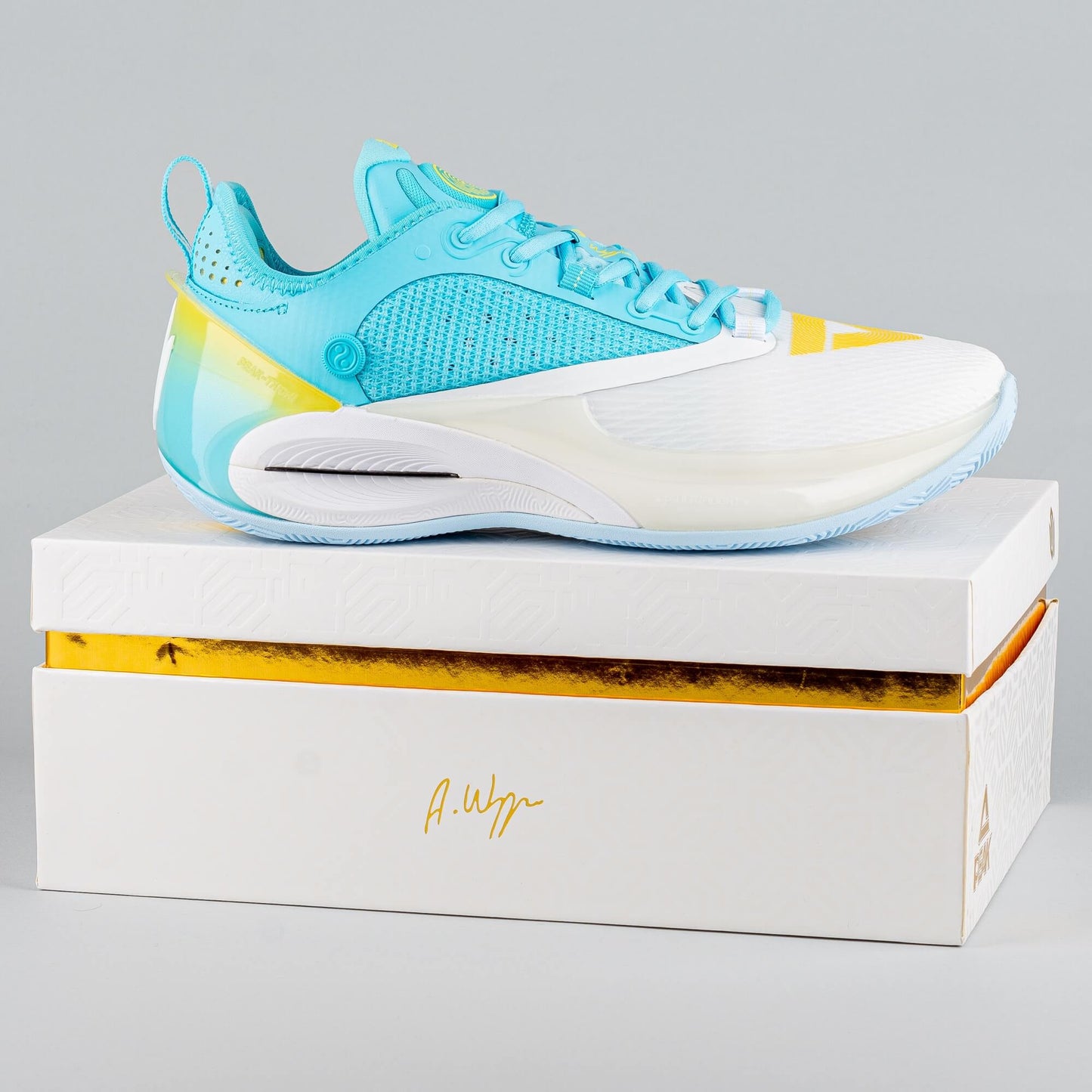 Peak Basketball Shoes AW2 - Warrior Andrew Wiggins Taichi Ultralight White/Tropical Blue