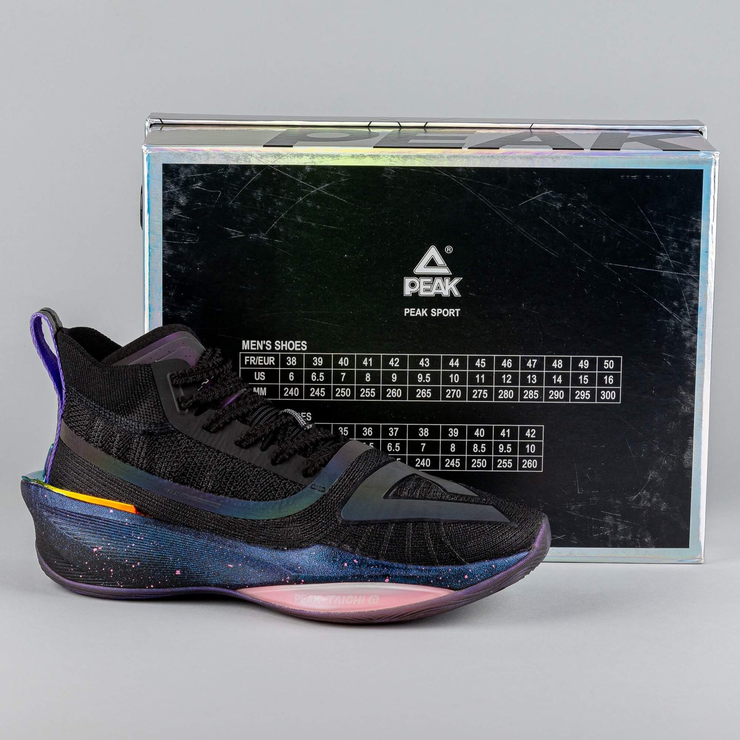 Peak Basketball Shoes Big Triangle 3.0 - Surging Technology - Sleepless Town Taichi Ultralight P-Soon All Black