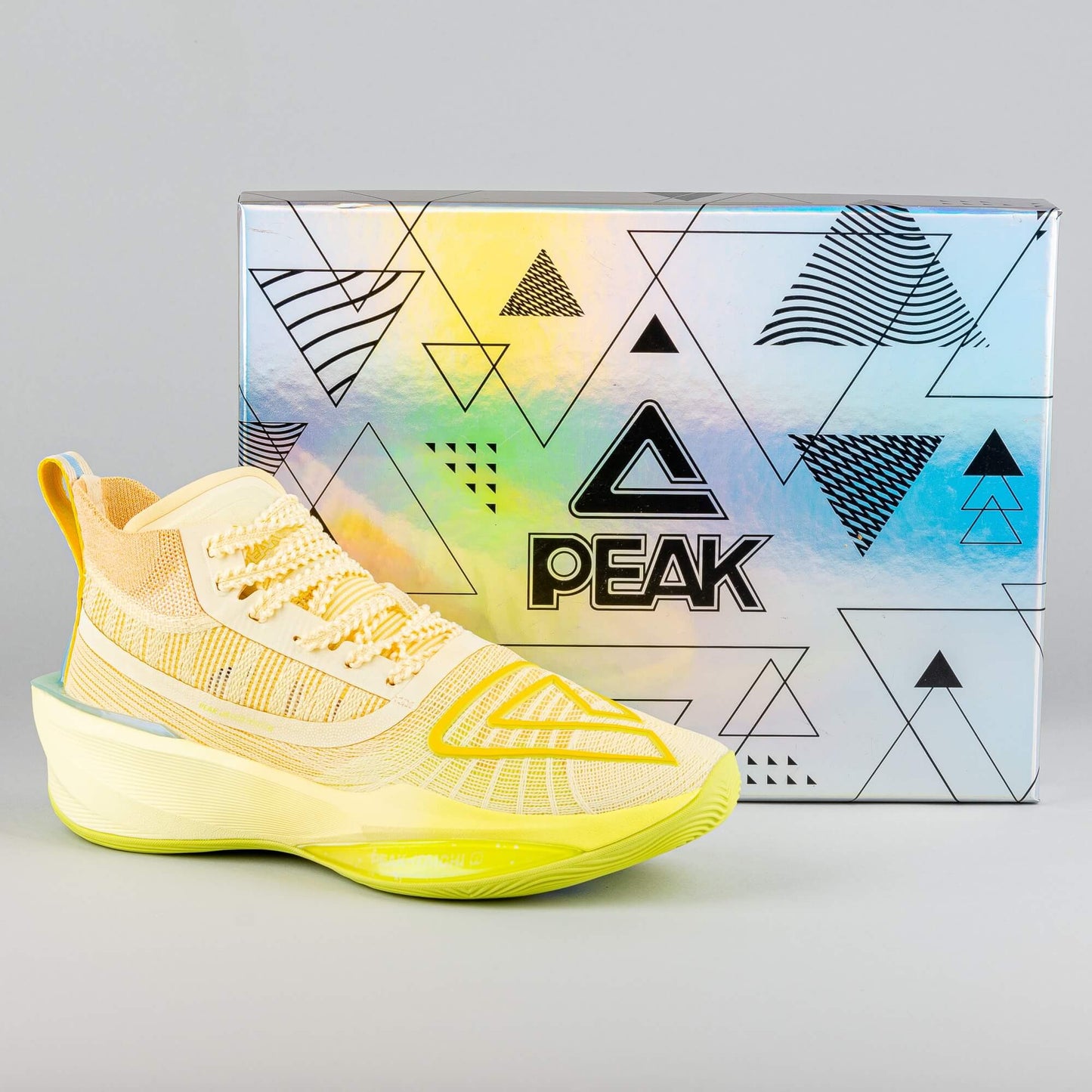 Peak Basketball Shoes Big Triangle 3.0 - Surging Technology Taichi Ultralight P-Soon Fog Yellow