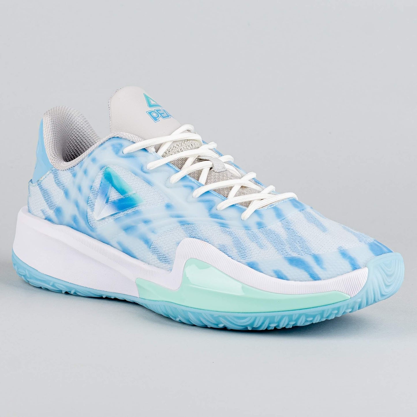 Peak Basketball Shoes Glitter V2 Super P-Motive Sky Blue/White