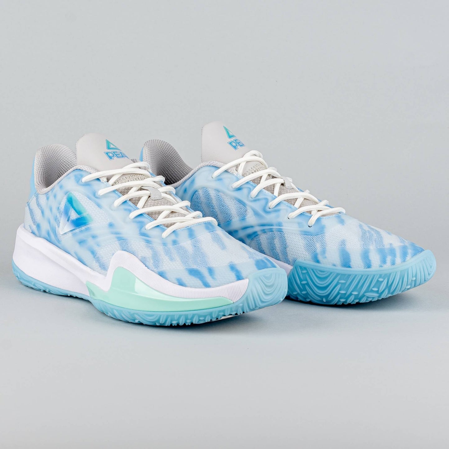 Peak Basketball Shoes Glitter V2 Super P-Motive Sky Blue/White