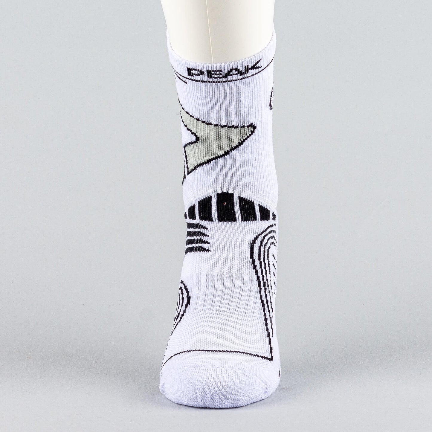 Peak Flash 5 Basketball Sock White