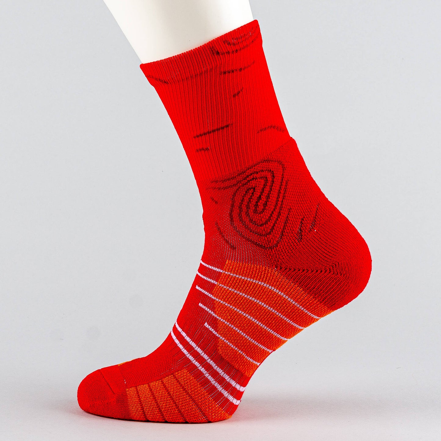 Peak Big Triangle 3 Basketball Socks Red