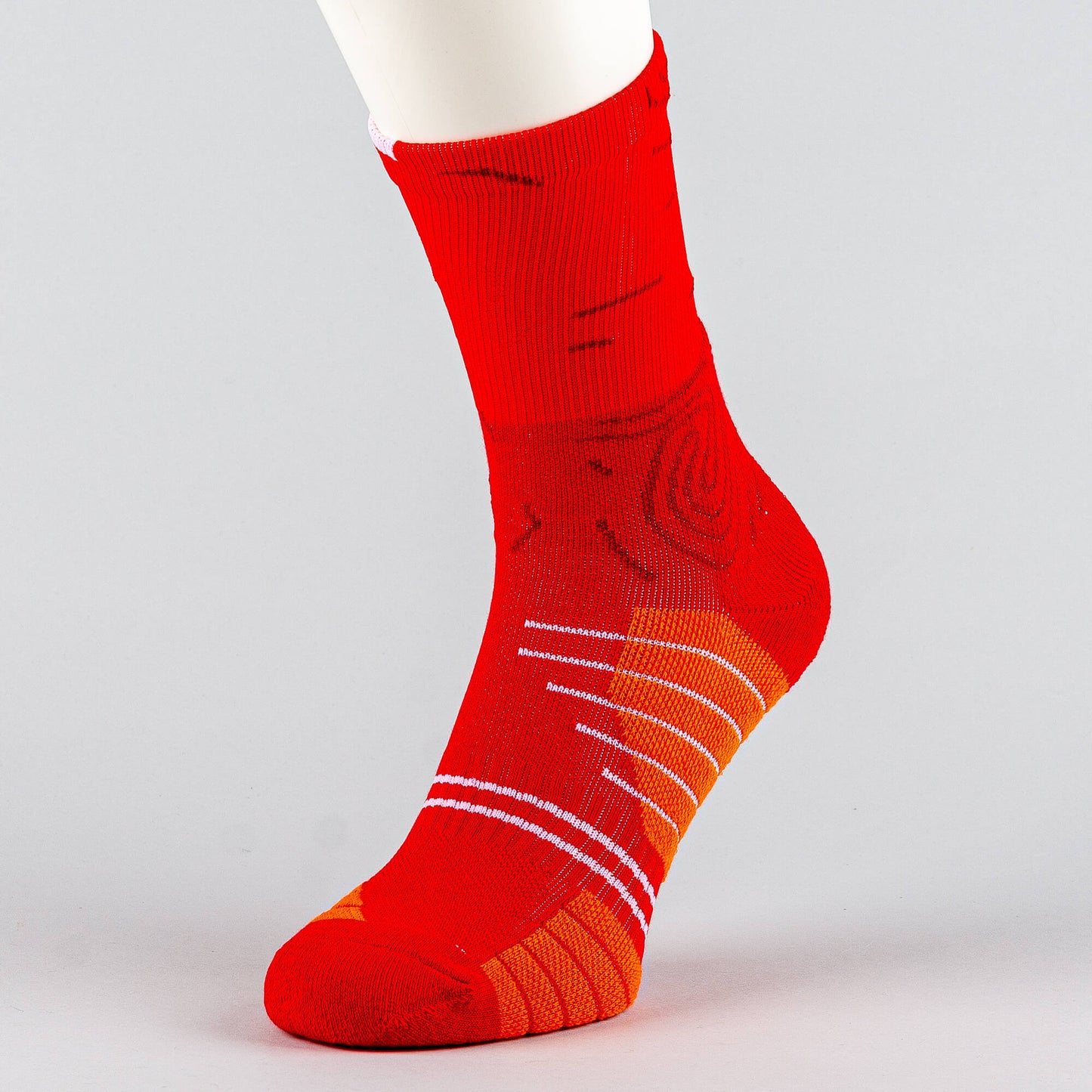 Peak Big Triangle 3 Basketball Socks Red