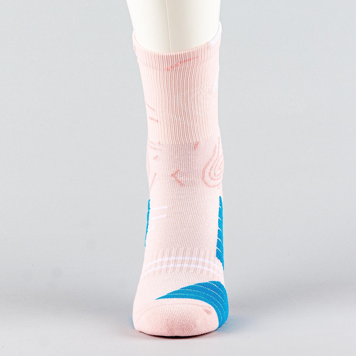 Peak Big Triangle 3 Basketball Socks Pink