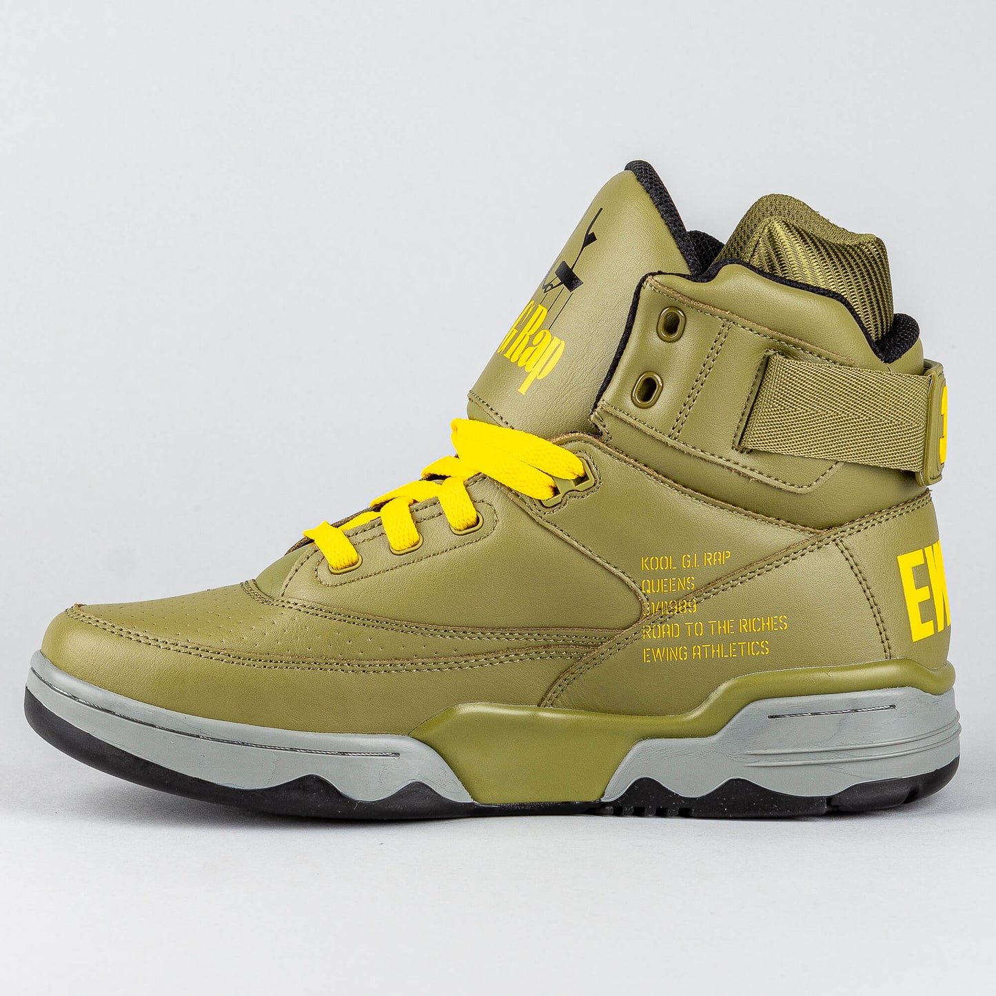 EWING 33 HI X “KOOL G.I. RAP”olive/red