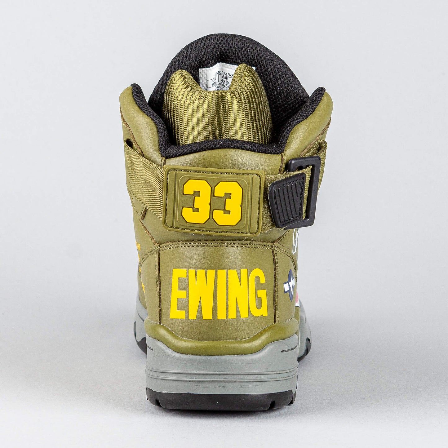 EWING 33 HI X “KOOL G.I. RAP”olive/red