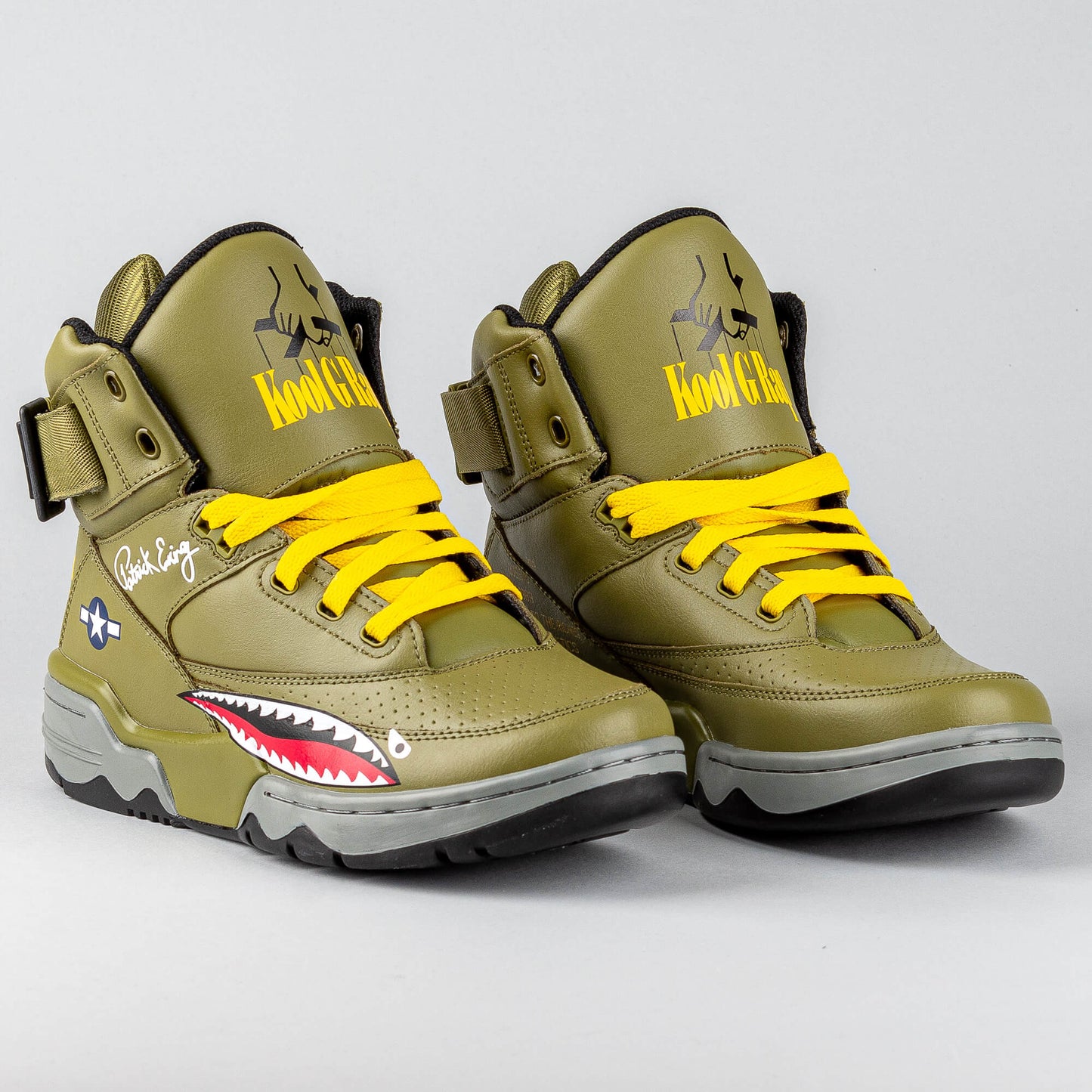 EWING 33 HI X “KOOL G.I. RAP”olive/red